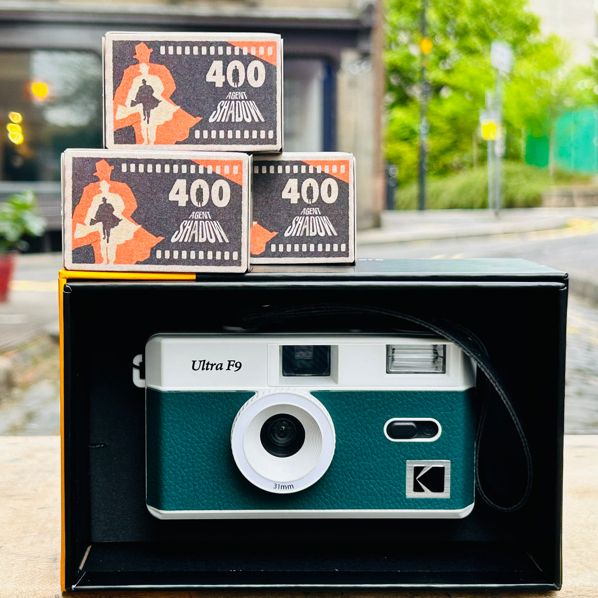 Kodak Ultra F9 Film Camera, White x Green